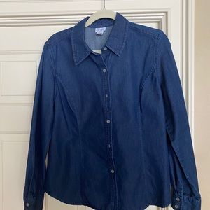 Dark Blue Jean Shirt